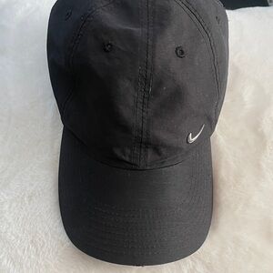 Nike Classic Black Hat with Silver metallic Logo
